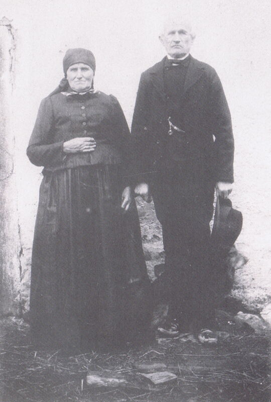 Urgroßvater Andreas Schmid mit Gattin Anna Schmid
