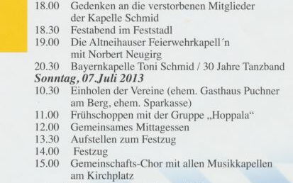 Einladung zur 200-Jahrfeier